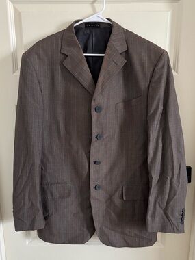 Giorgio Armani Men's Brown Pinstripe Sport Coat